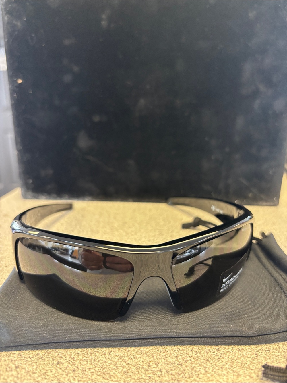 Nike Black Shield Sports Sunglasses